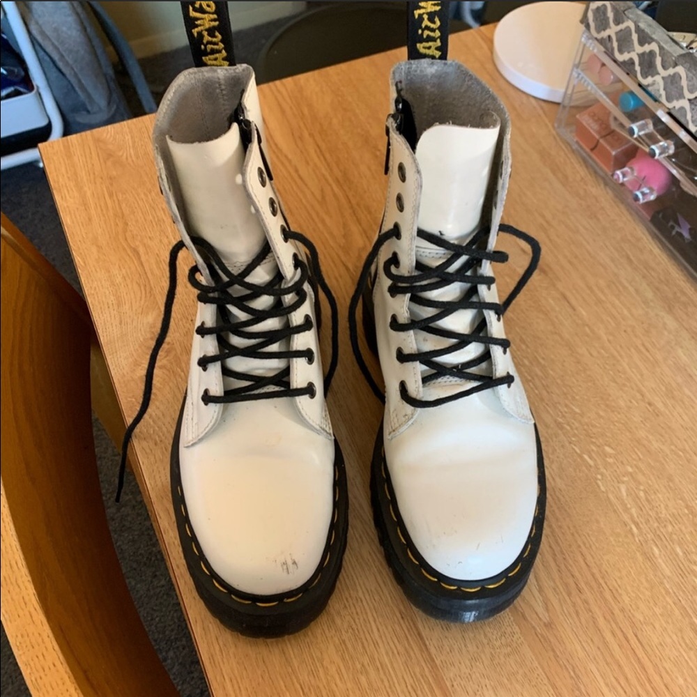 White Jadon Doc Martens
